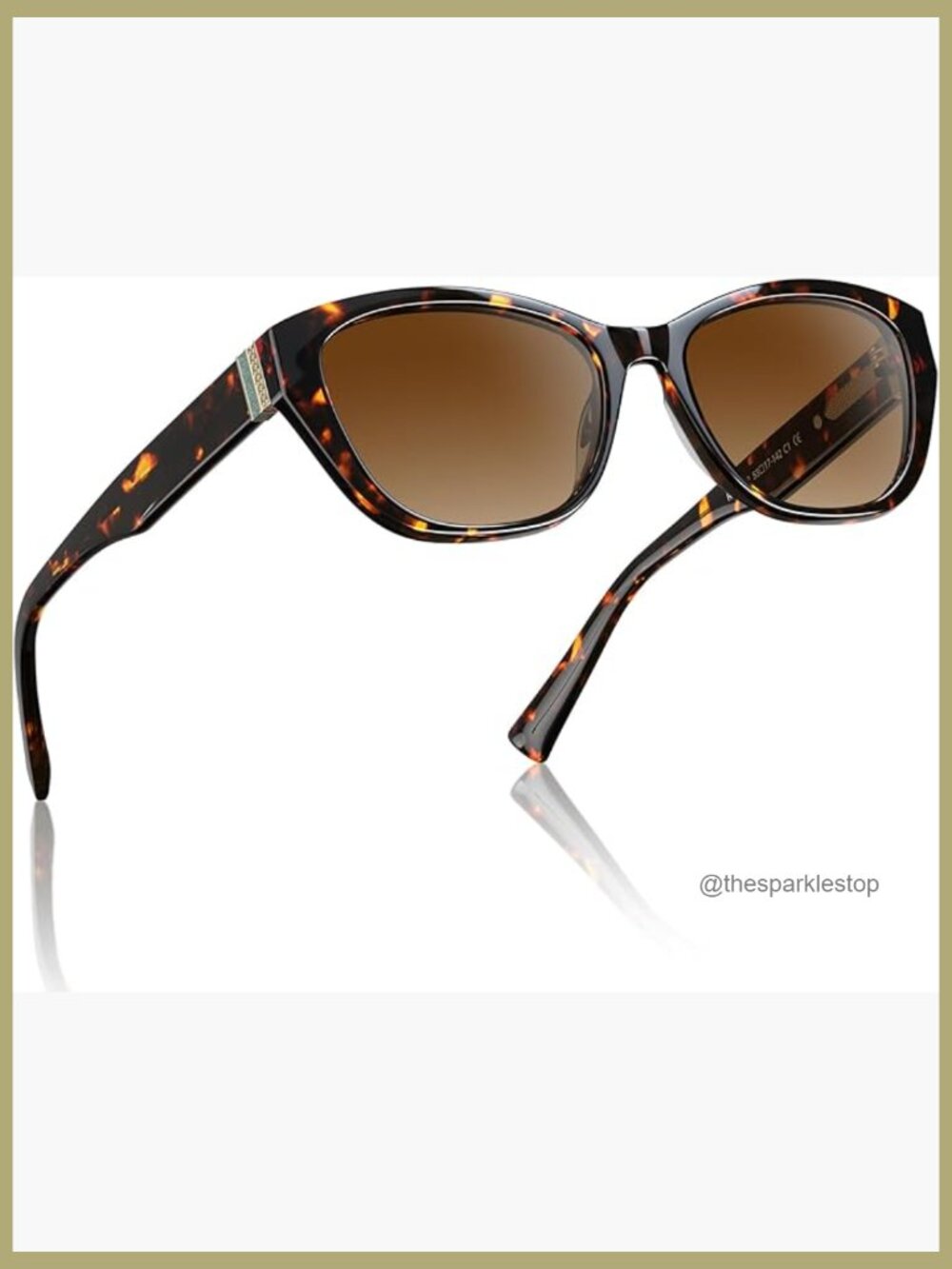 Polarized Cat Eye Sunglasses with Acetate Frame UV400 Protection